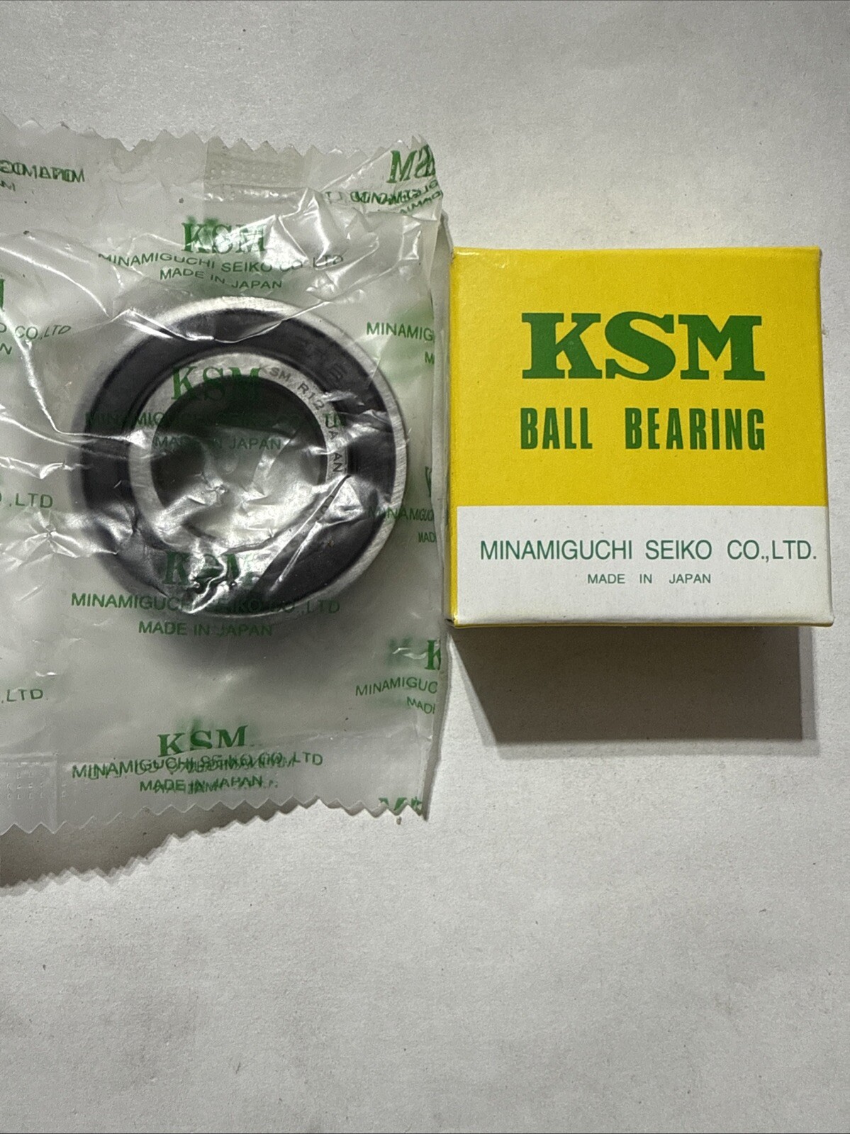 OEM R12-2RS Sealed Radial Ball Bearing 3/4"x1-5/8"x7/16" KSM Japan High quality