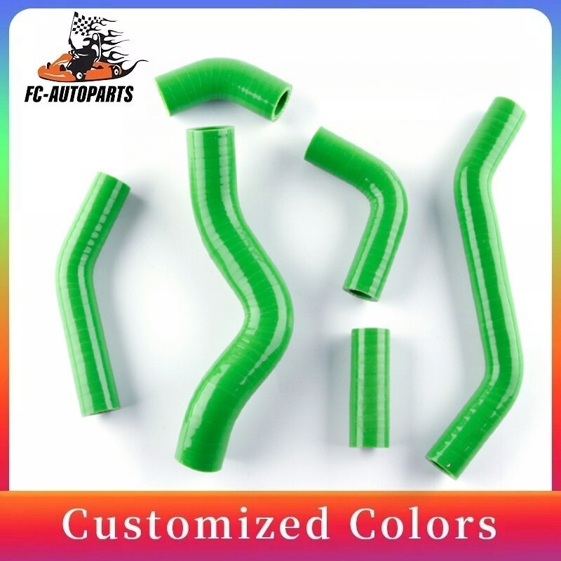 For Kawasaki KLX450F KLX 450F 2008 2009 2010 Silicone Radiator Green Hoses Kits