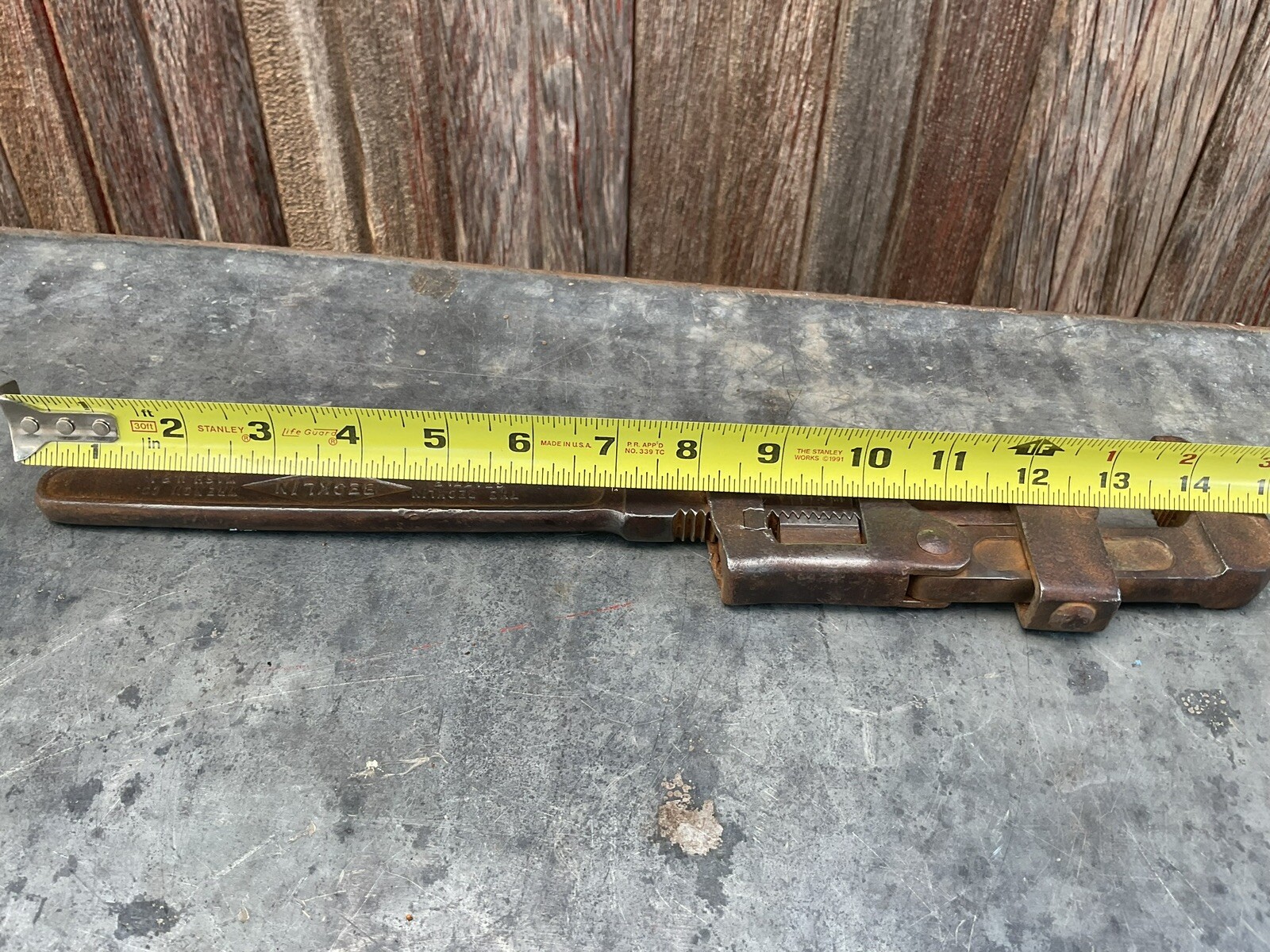14” Becklin Adjustable Wrench - Unusual Mechanism