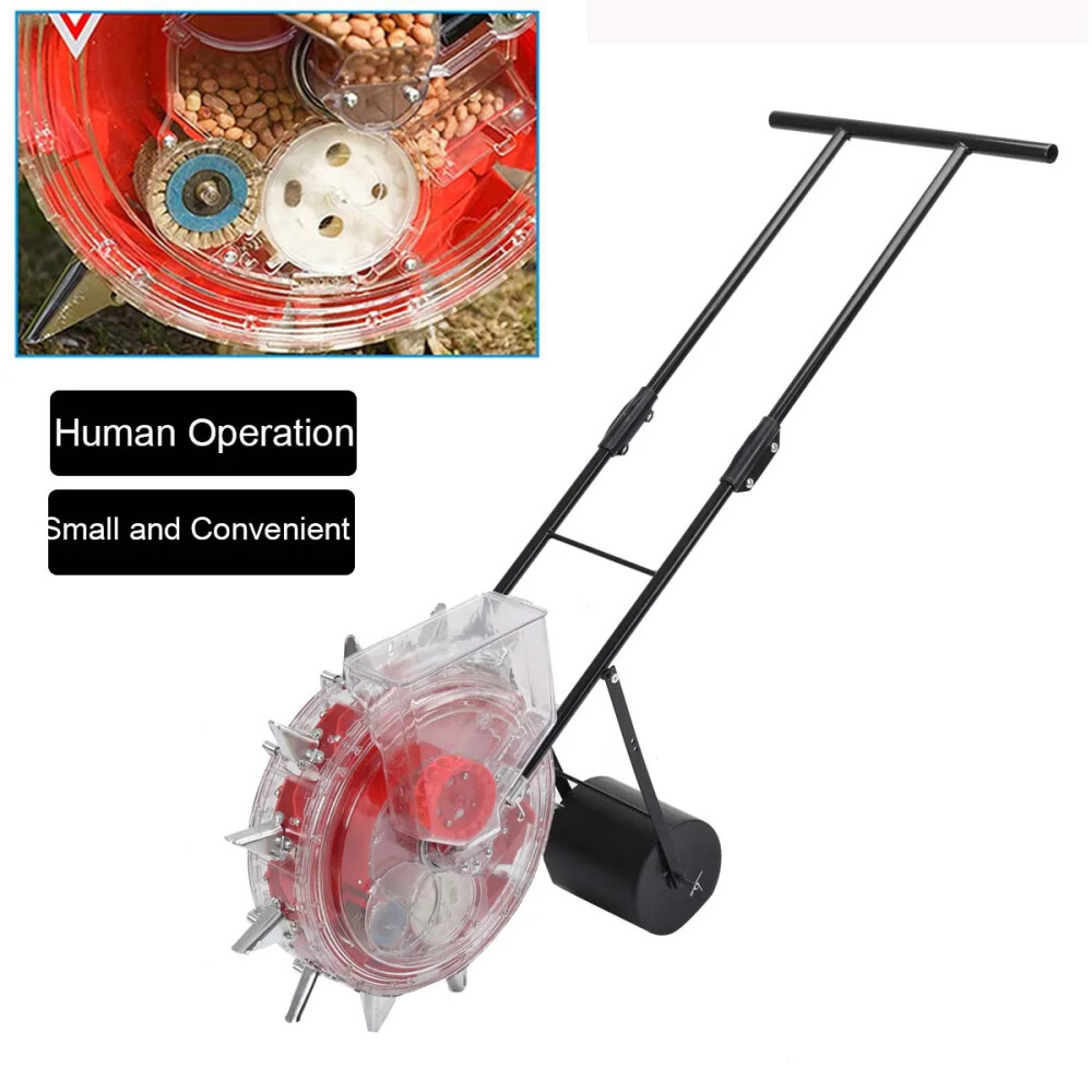 13.5cm Manual Seeder Machine Hand-push Roller Seeding and Fertilizer Applicator