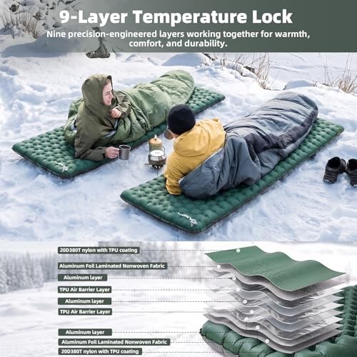 Sleeping Pad for Camping Ultralight Insulated Inflatable Camping Sleeping Mat
