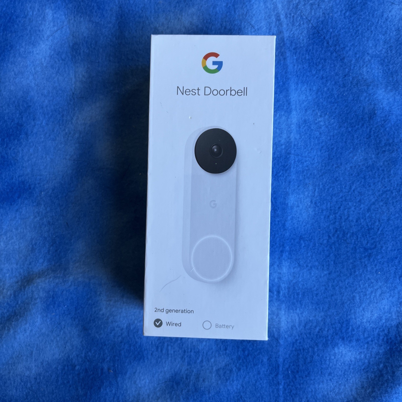 GOOGLE NEST DOORBELL WIRED 2ND GEN SNOW WHITE New Sealed