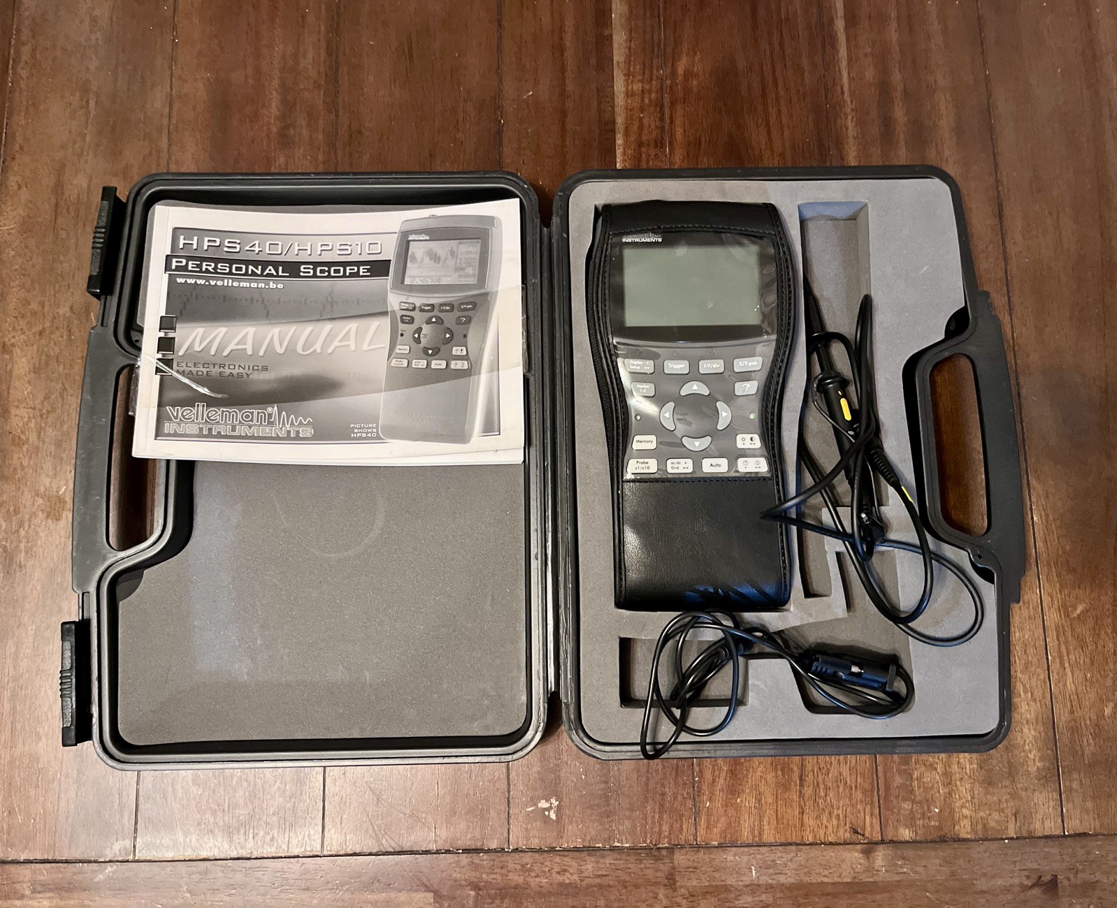 Velleman Instruments Personal Scope Handheld Oscilloscope HPS 40 With Hard Case