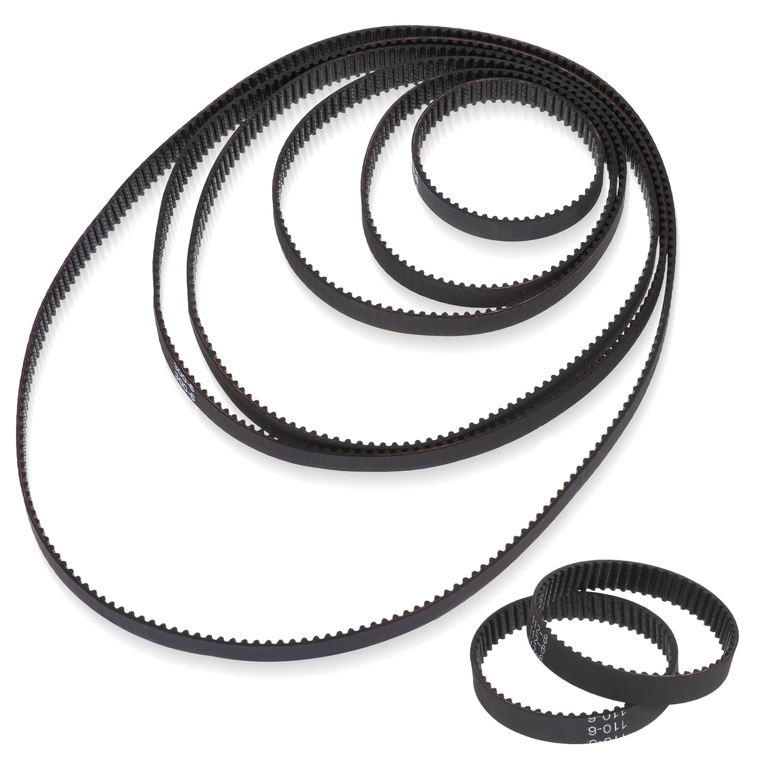 Precision-engineered GT2 Timing Belts Set – 8 Sizes for 3D Printing Excellence