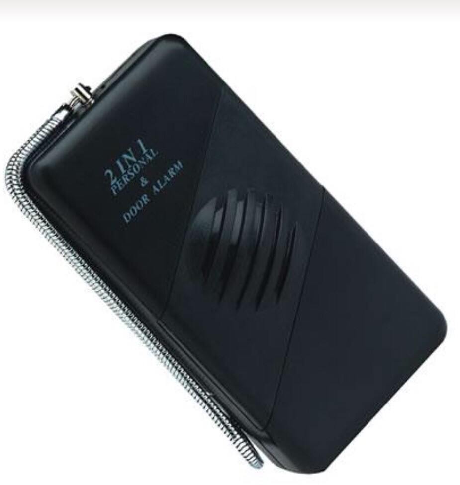 2 IN 1 120db PERSONAL SAFETY & DOOR Window HOme BURGLAR ALARM Portable TRAVEL