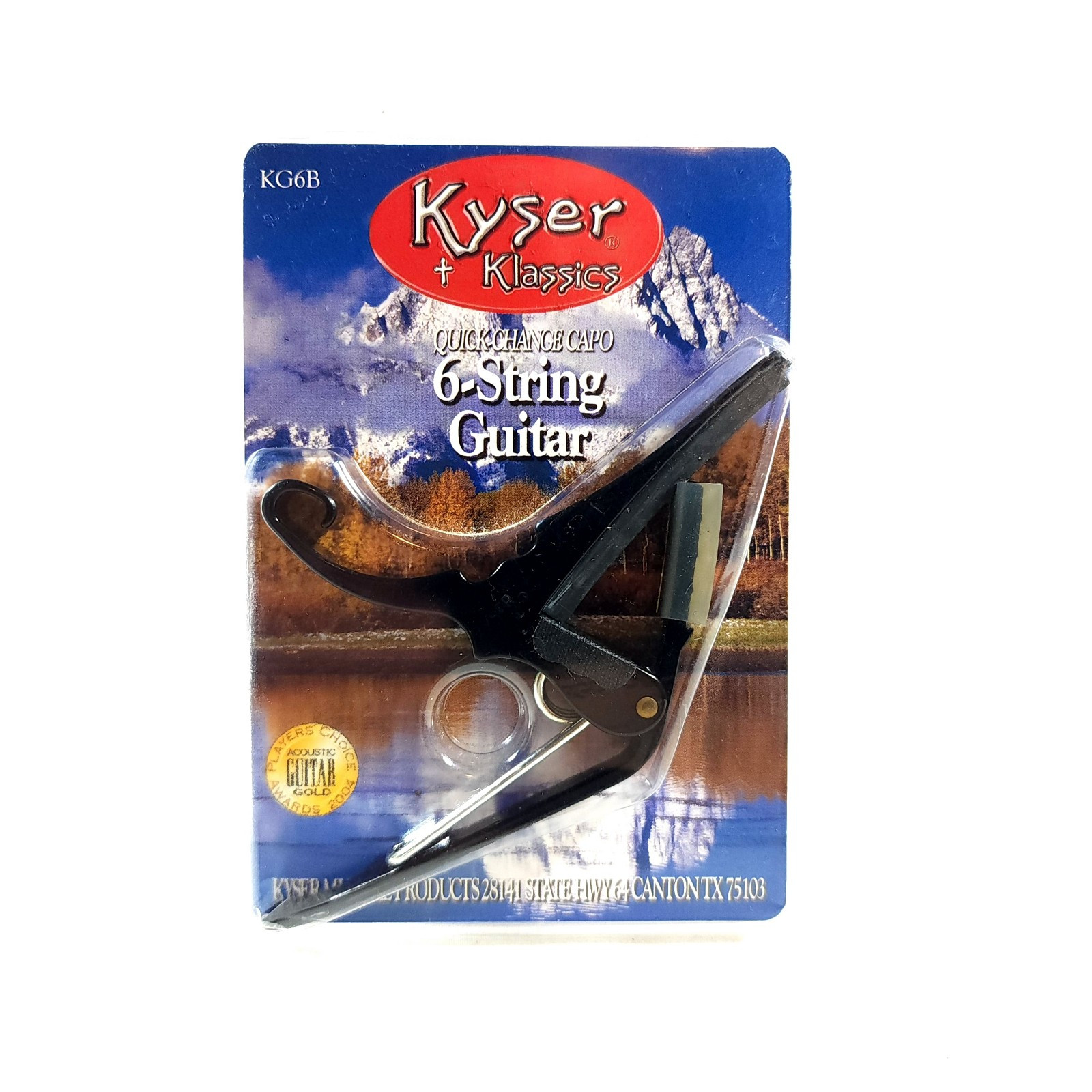 Kyser Klassics KG6B 6-String Guitar Quick Change Capo Black
