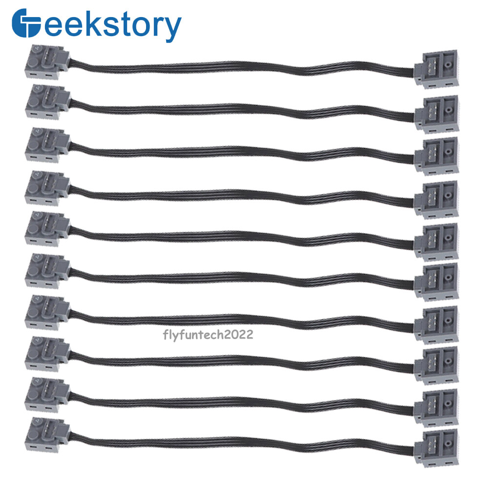 10PCS Power Functions Motor Extension Cable Wire 19.5" / 50cm For L.e.g.o. 8.886