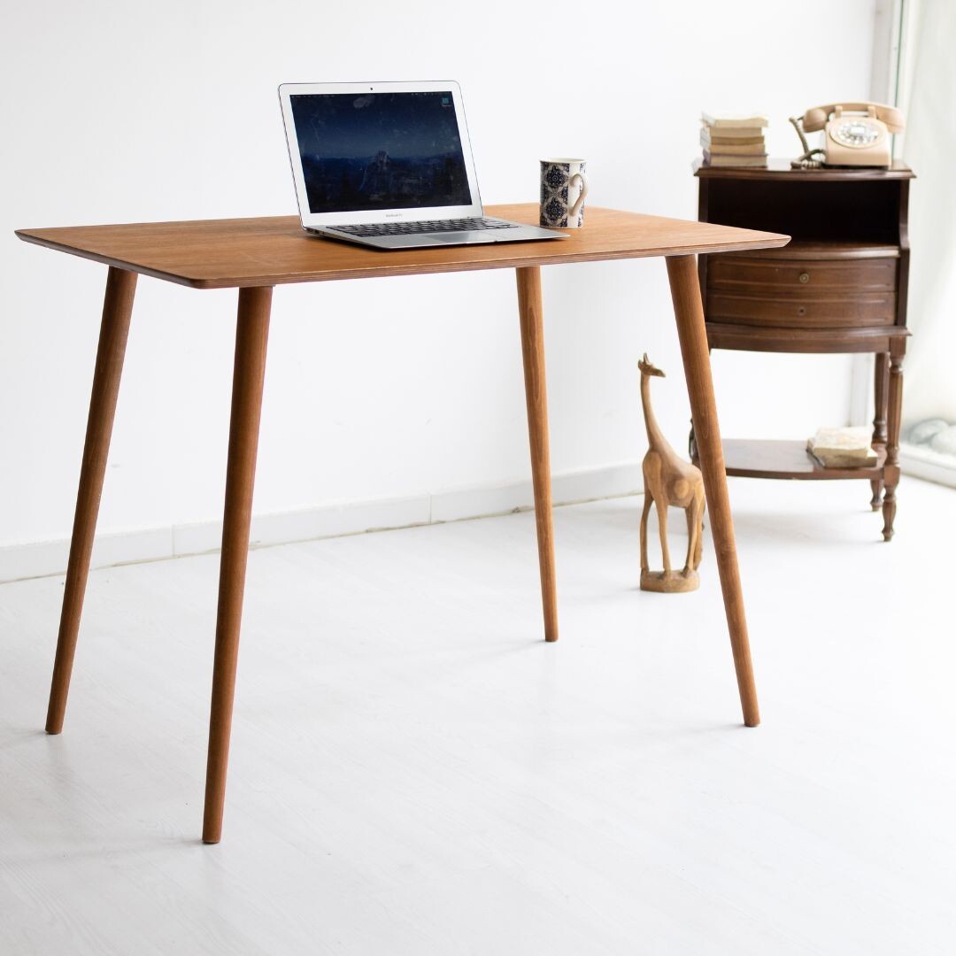 Mid-Century Modern Rectangular Computer Desk