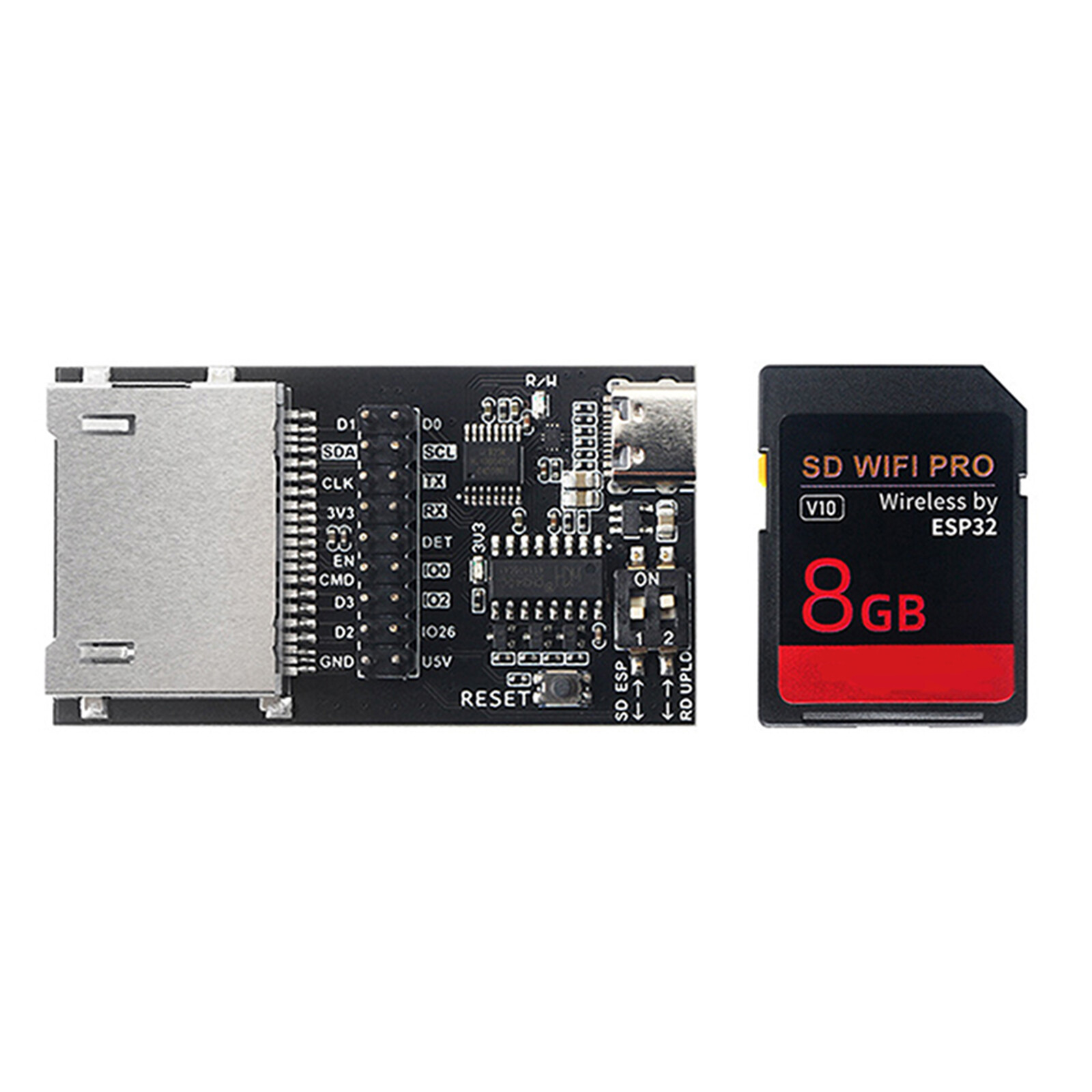3D Printer Parts SD WiFi Pro ESP32 High-speed Wireless Memory Card +8GB SD Card