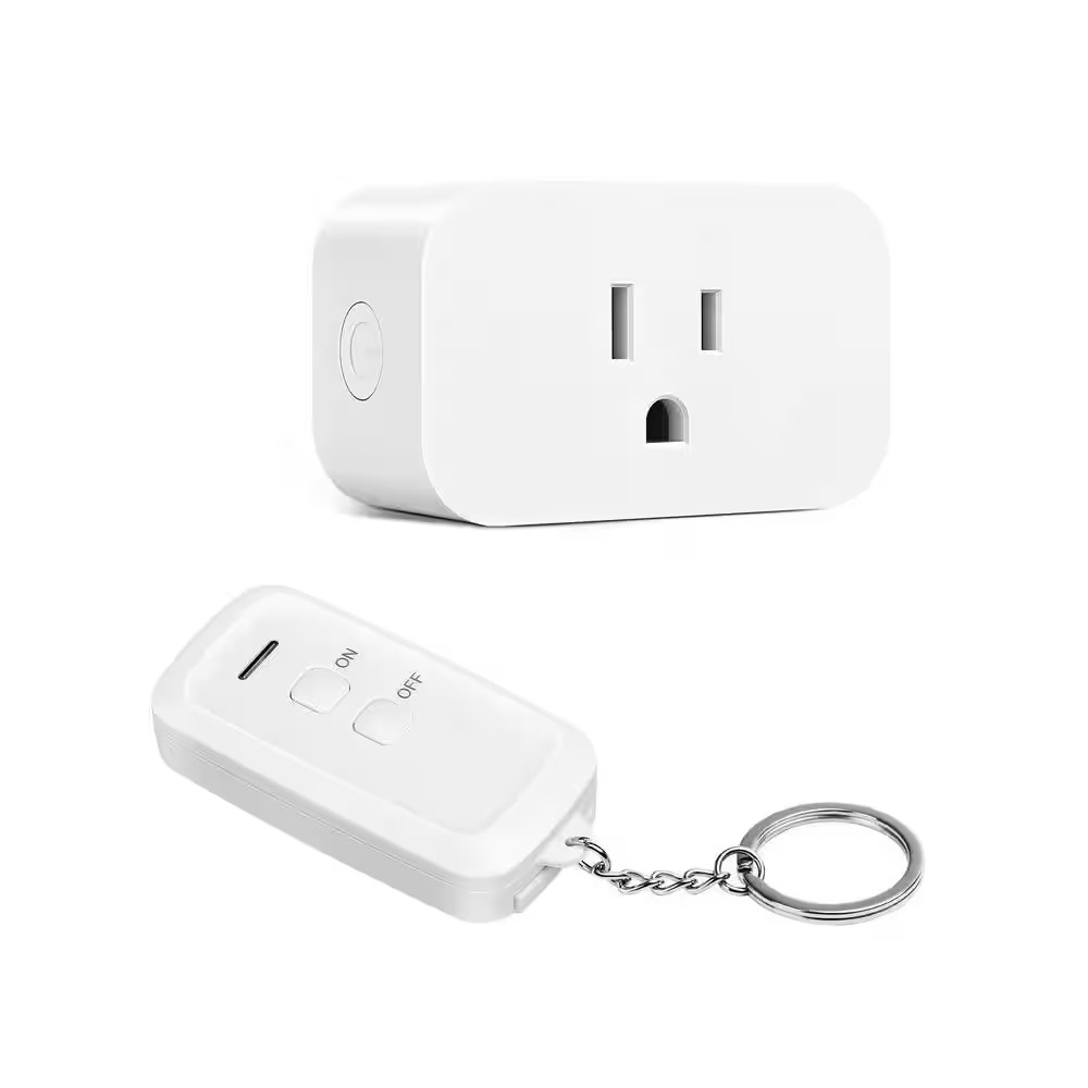 Indoor Wireless Remote Control Outlet Switch, 15A/1875-Watt, 100 Ft. RF Range -