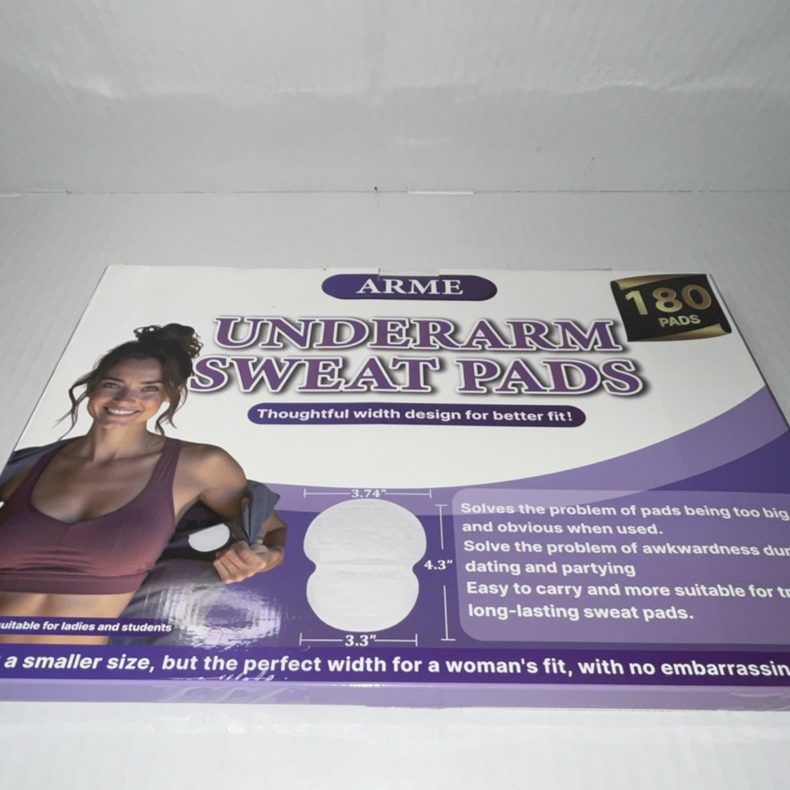 ARME Underarm Sweat Pads Model X004IY2XRD 180 Pads for Women
