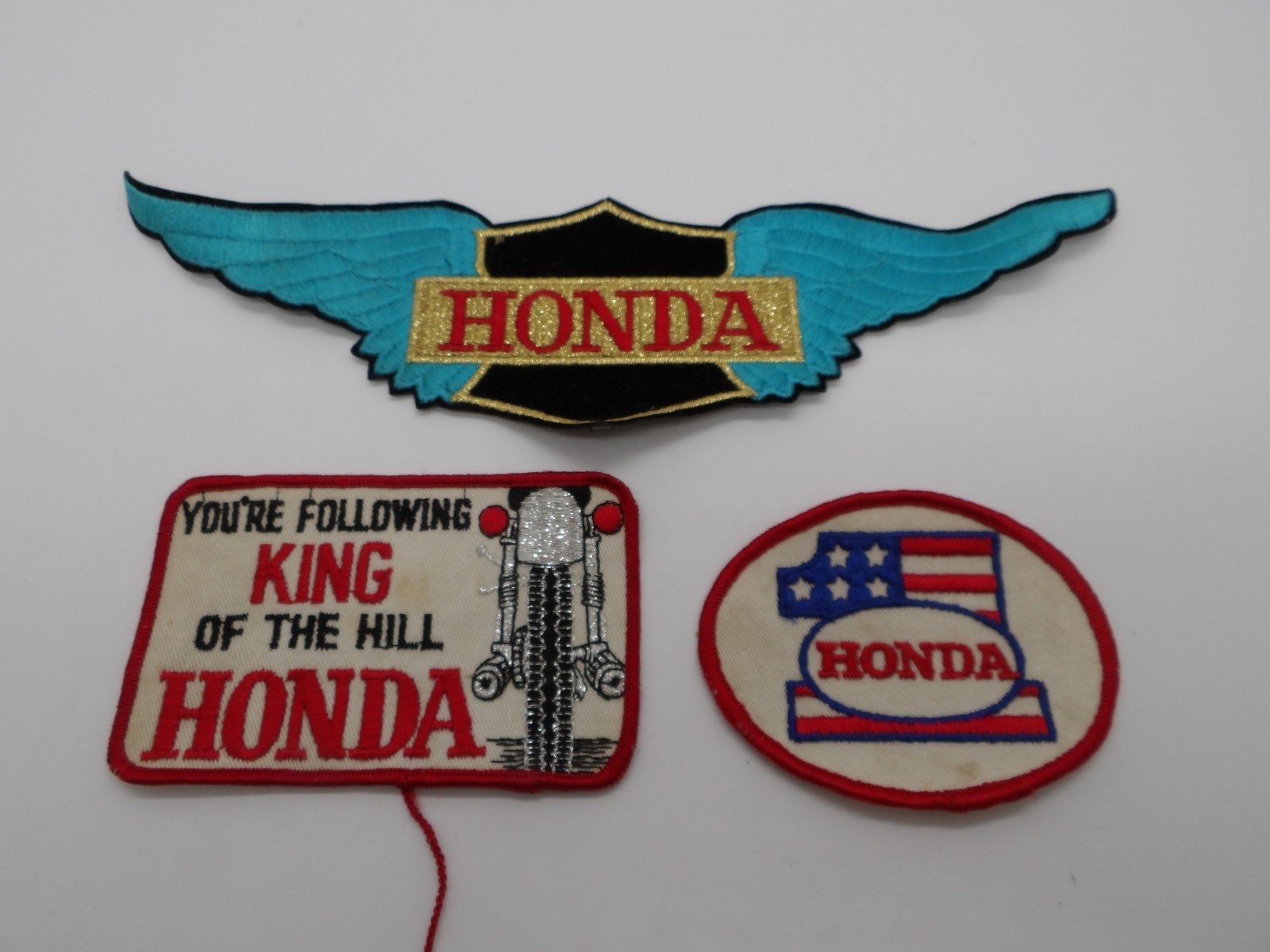 Honda Wings, King Of The Hill, and One Other Jacket  Patch