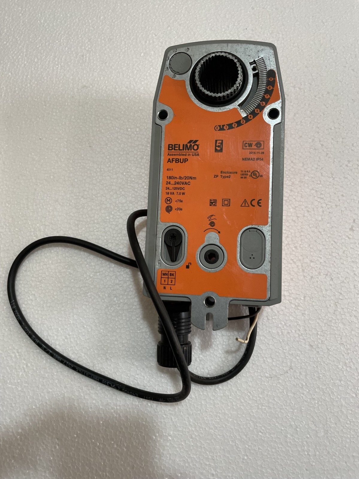 Belimo AFBUP Fire and smoke dampers / Spring-return actuator - Belimo AFBUP