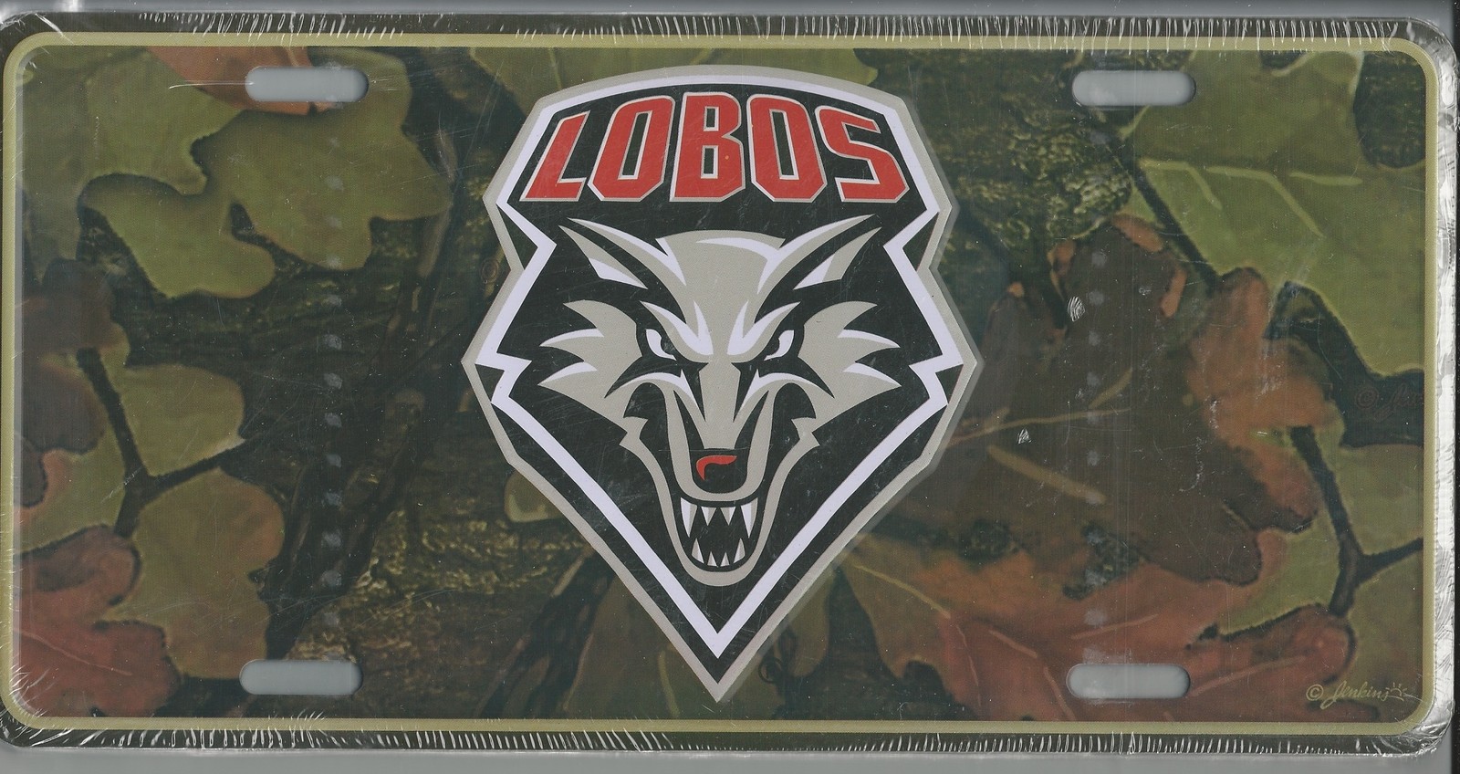 New Mexico Lobos Camo Metal Car Tag Automobile License Plate New