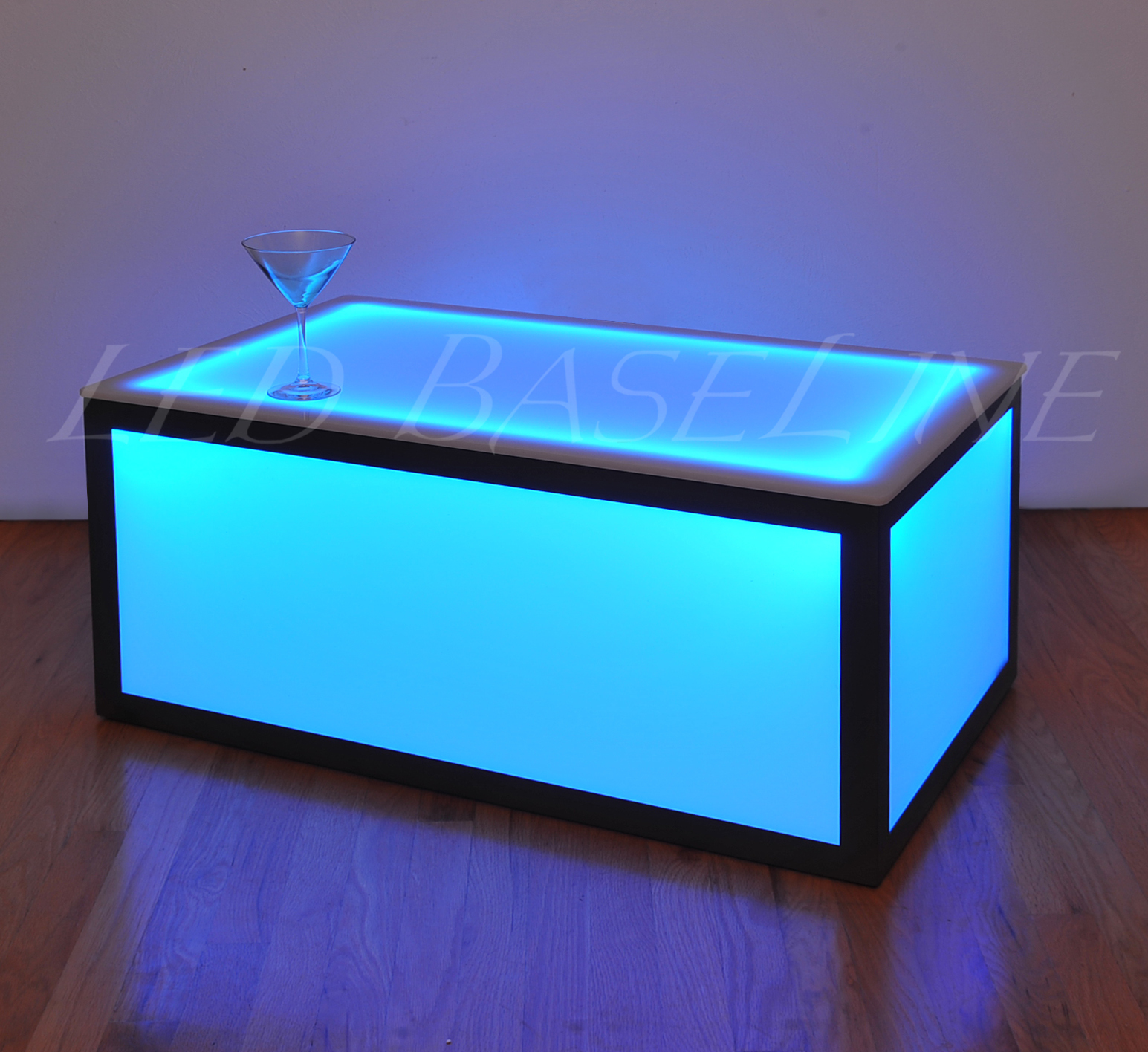 16" LED CUBE COFFEE TABLED BAR MODERN COLOR CHANGING