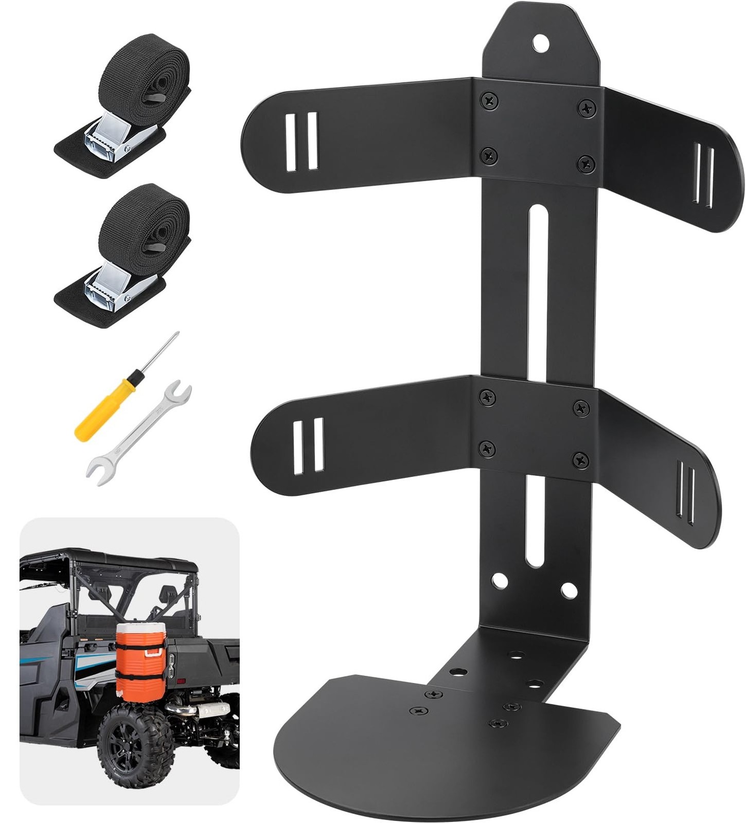 Thick Trailer Water Cooler Mount with 2 Side Arms, 5 Gallon Water Cooler Hold...
