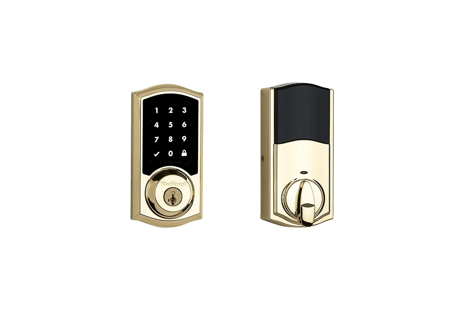 Kwikset 916 Keyless Entry Touchscreen SmartCode (Pack of 1), Polished Brass