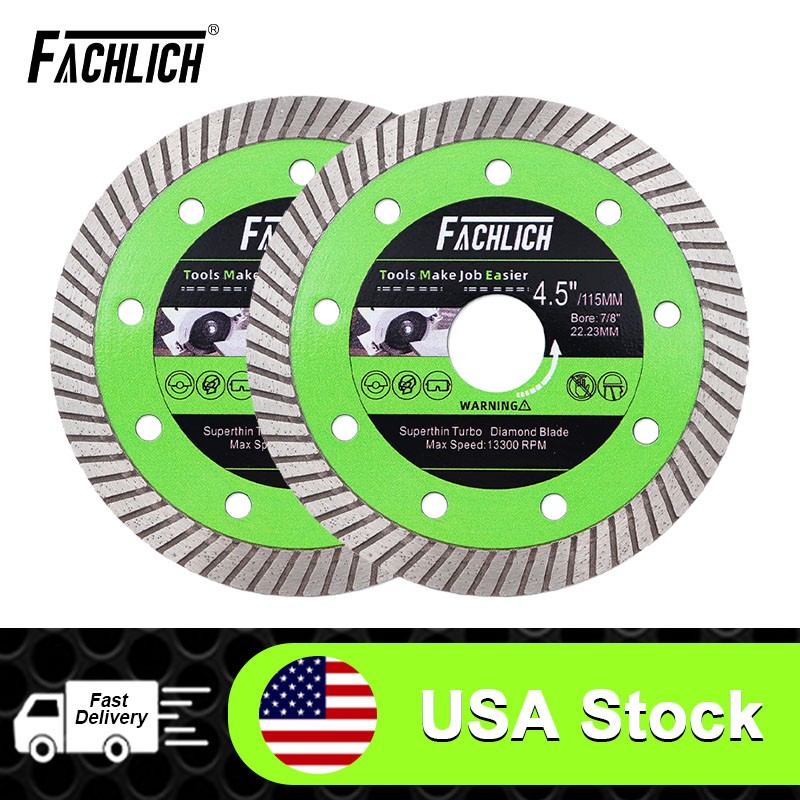 2pcs 4.5" / 115mm Diamond Cutting Wheel Saw Blades for  Ceramic Tile Granite