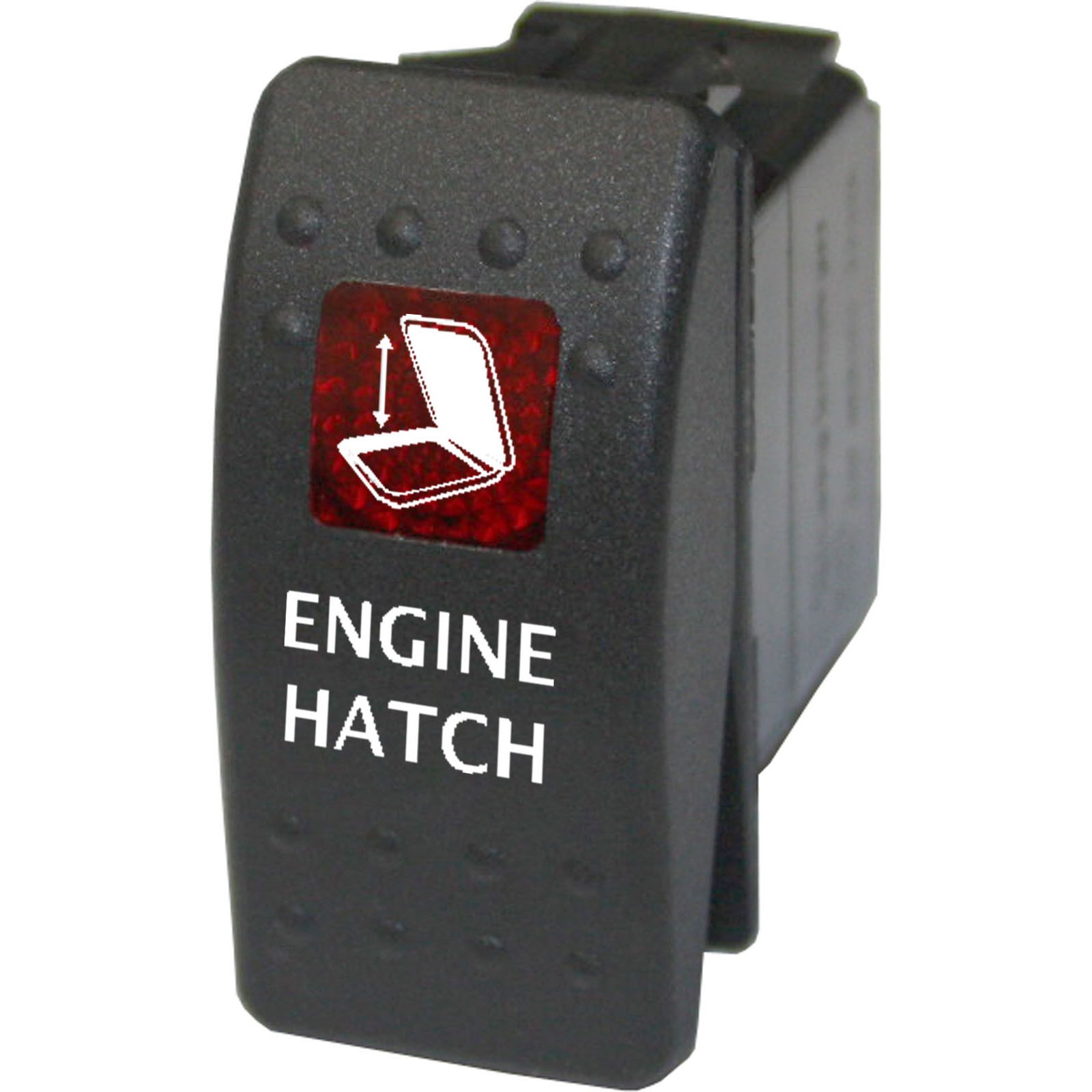 ENGINE HATCH 739RM Rocker Switch red 12V water marine boat MOMENTARY