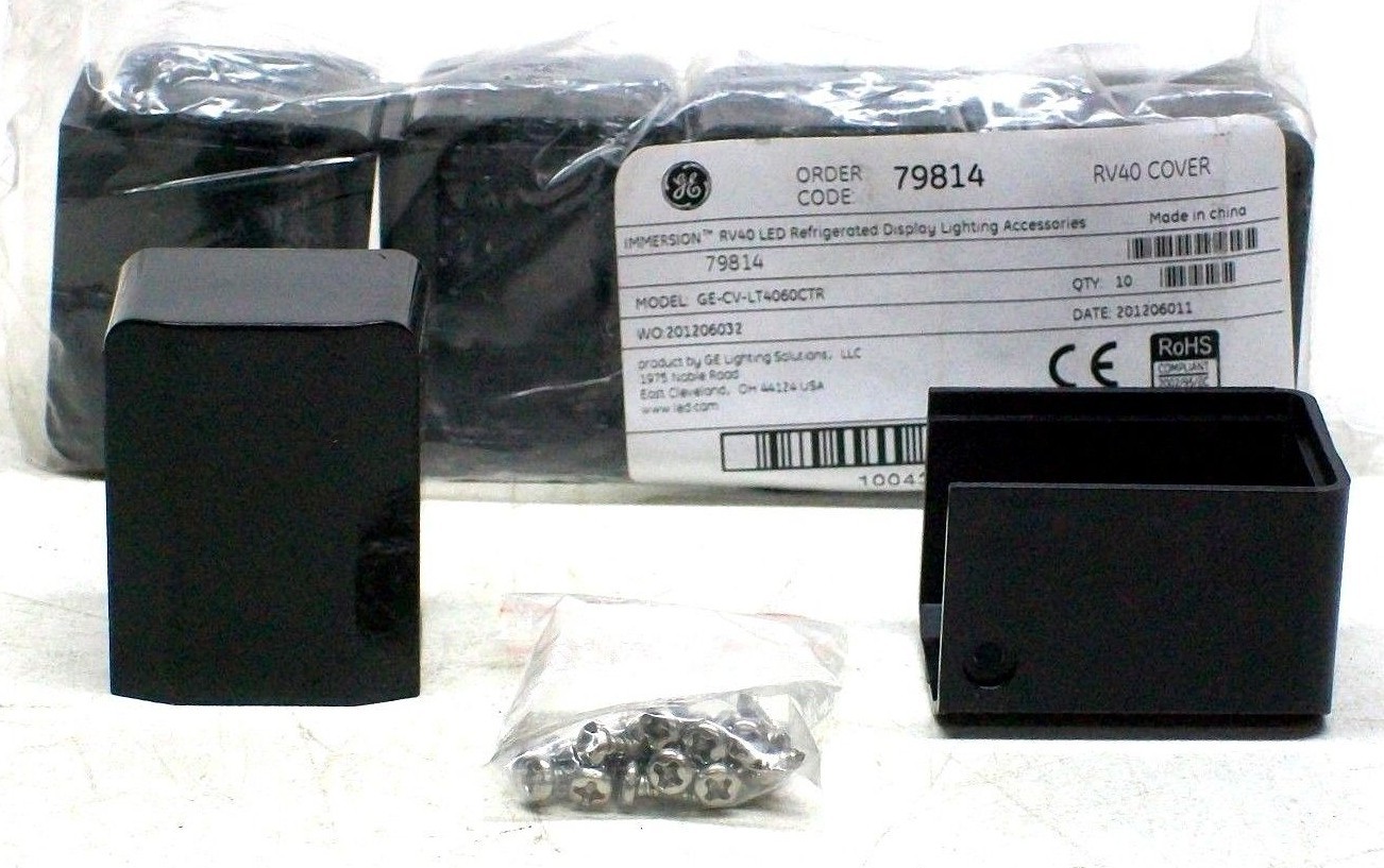 LOT OF 10 NEW GE GE-CV-LT4060CTR RV40 COVER W/SCREWS CB