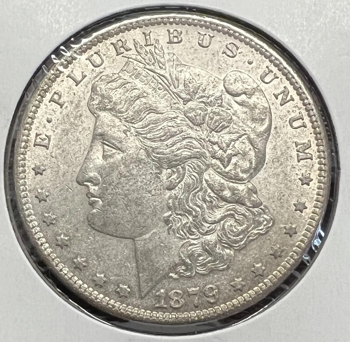 1879-S MORGAN SILVER DOLLAR GRADES UNCIRCULATED ACTUAL COIN  WS165