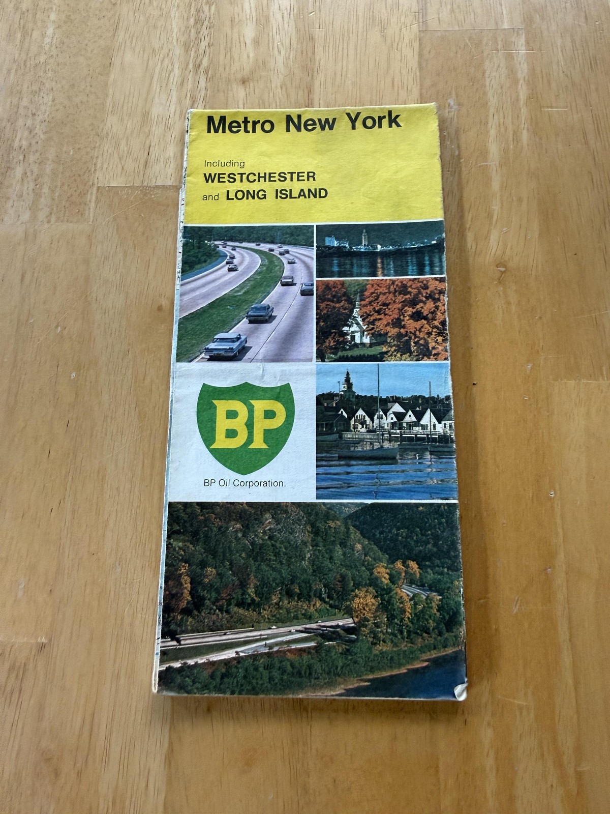 Vintage 1973 BP Metro New York Westchester Long Island Map Folded Brochure USA