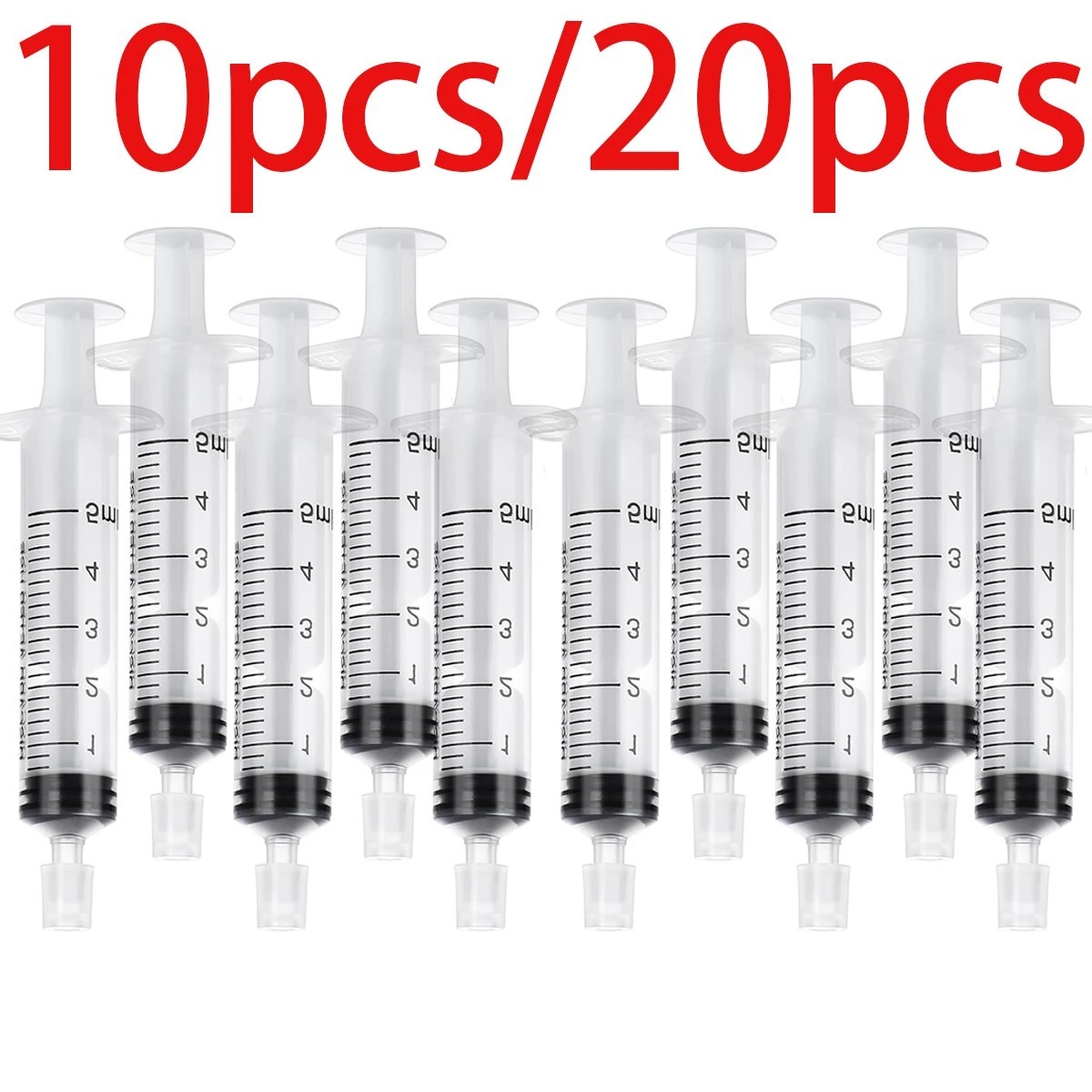 10/20pcs 5ml Plastic Syringe Perfume Dispenser Cosmetic Refill Tool