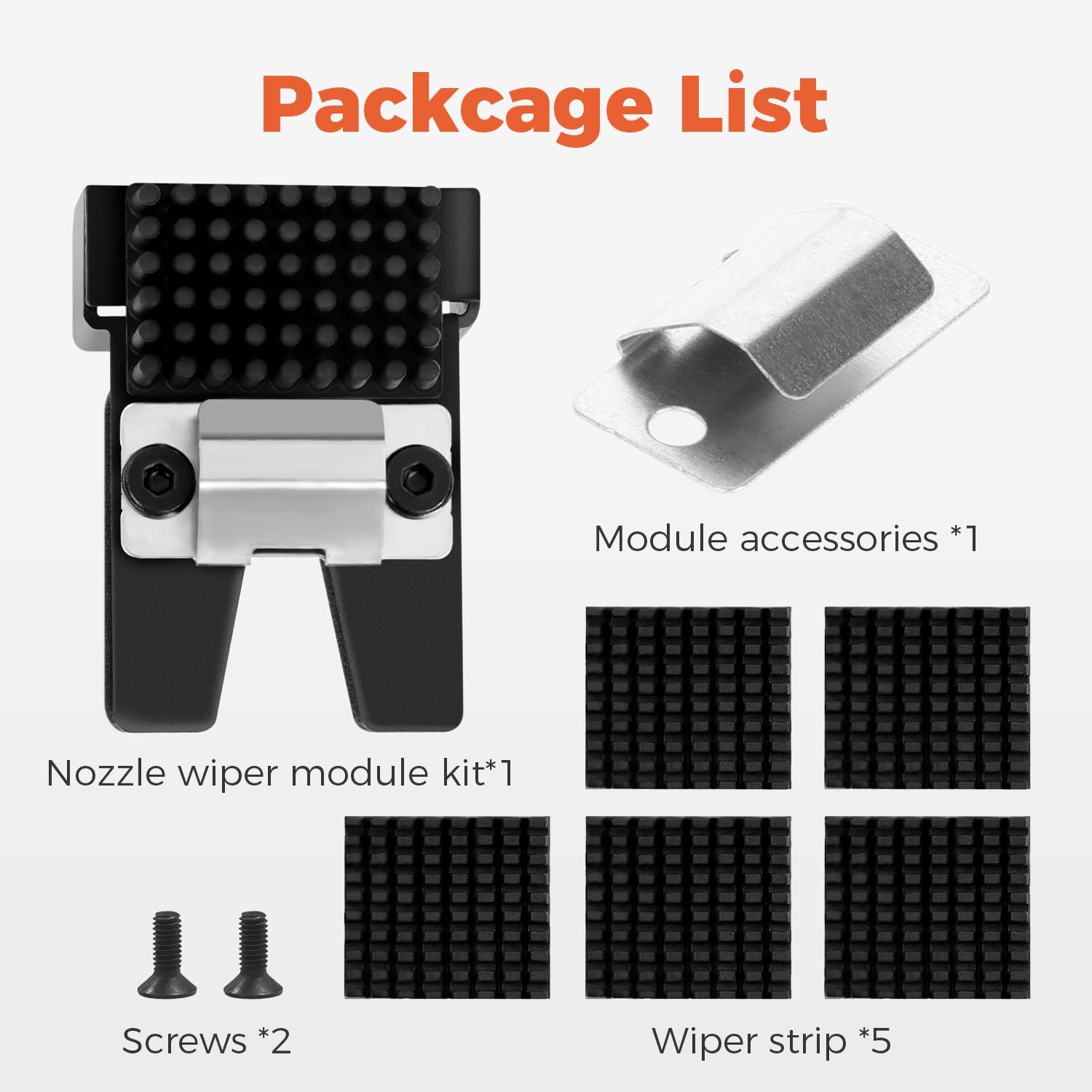 Creality Official K2 Plus Nozzle Wiper Module, with 5PCS Mouth Strips,...