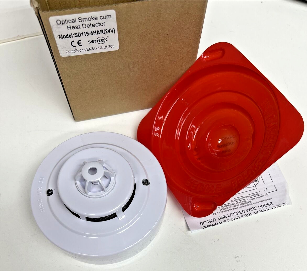 SENTEK 815019-527 SD119-4HAR PHOTOELECTRIC SMOKE & HEAT DETECTOR 4 WIRE 24V BASE