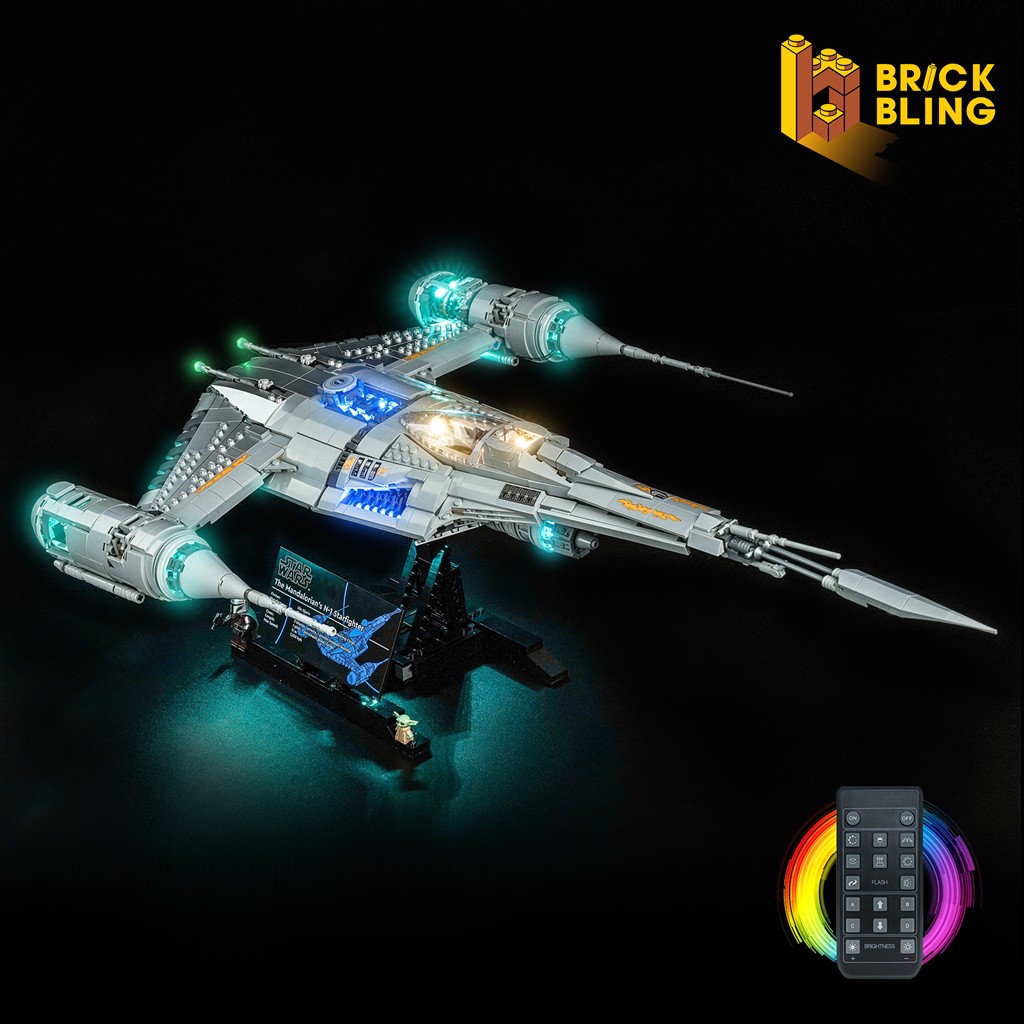 BrickBling LED Light for LEGO The Mandalorian's N-1 Starfighter 75442 (Remote)