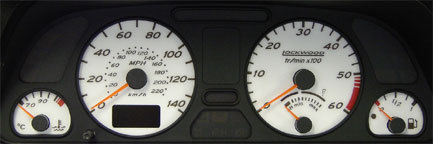Lockwood Peugeot 306 Diesel with Oil & Digital Mileage YELLOW (ST) Dial Kit 44RR