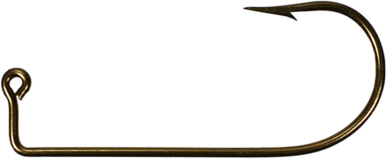 100 MUSTAD 32570BR BRONZE ROUND BEND 90 DEGREE JIG HOOKS Sizes #12 Through #4/0
