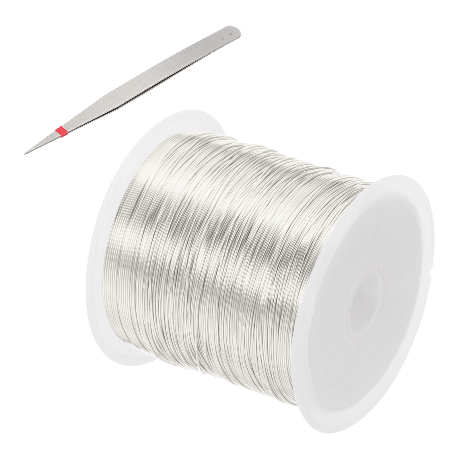 28 Guage/ 0.3 mm 164 Feet Jewelry Craft Wire, Copper Beading Wires, Silver