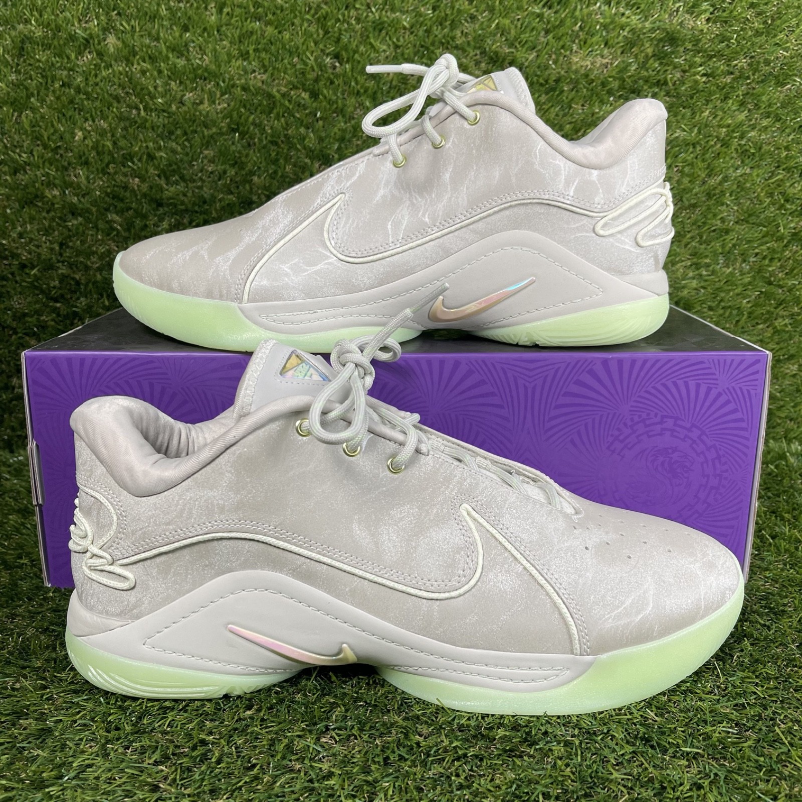 Nike LeBron XXII 22 Dunkman Men Size 9.5 Light Bone Green Basketball FZ1094-002