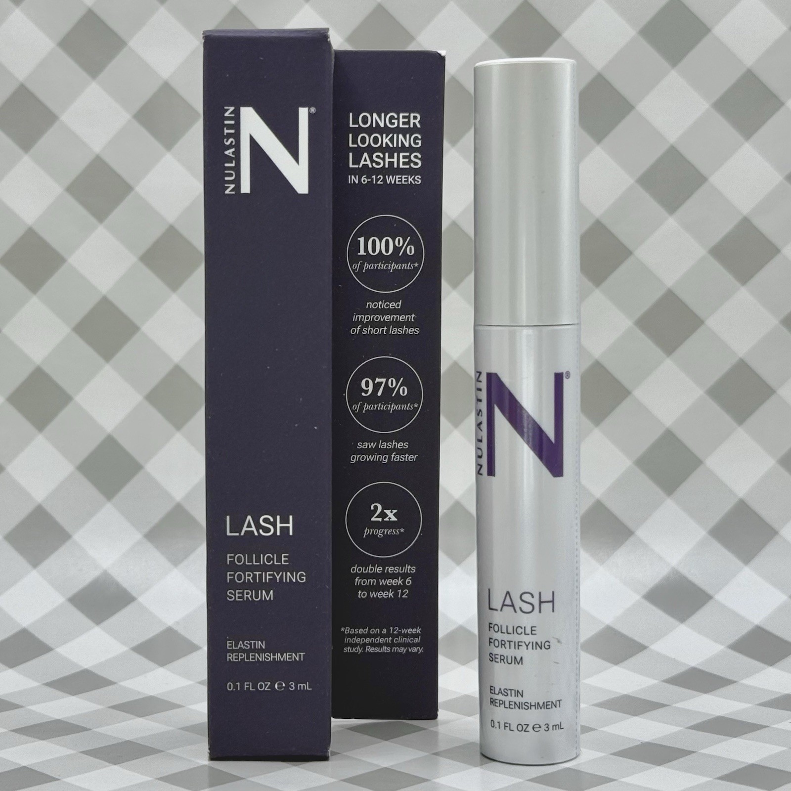 Nulastin LASH Follicle Fortifying Serum 3mL 0.1oz Elastin Replen ••BNIB••🎁