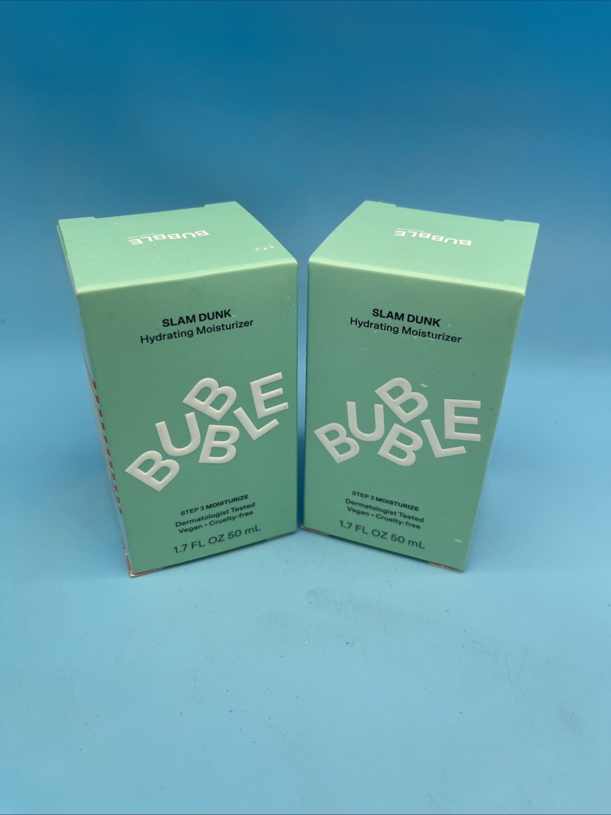 2 Pack Bubble Skincare Slam Dunk Hydrating Moisturizer 1.7 fl oz Each New