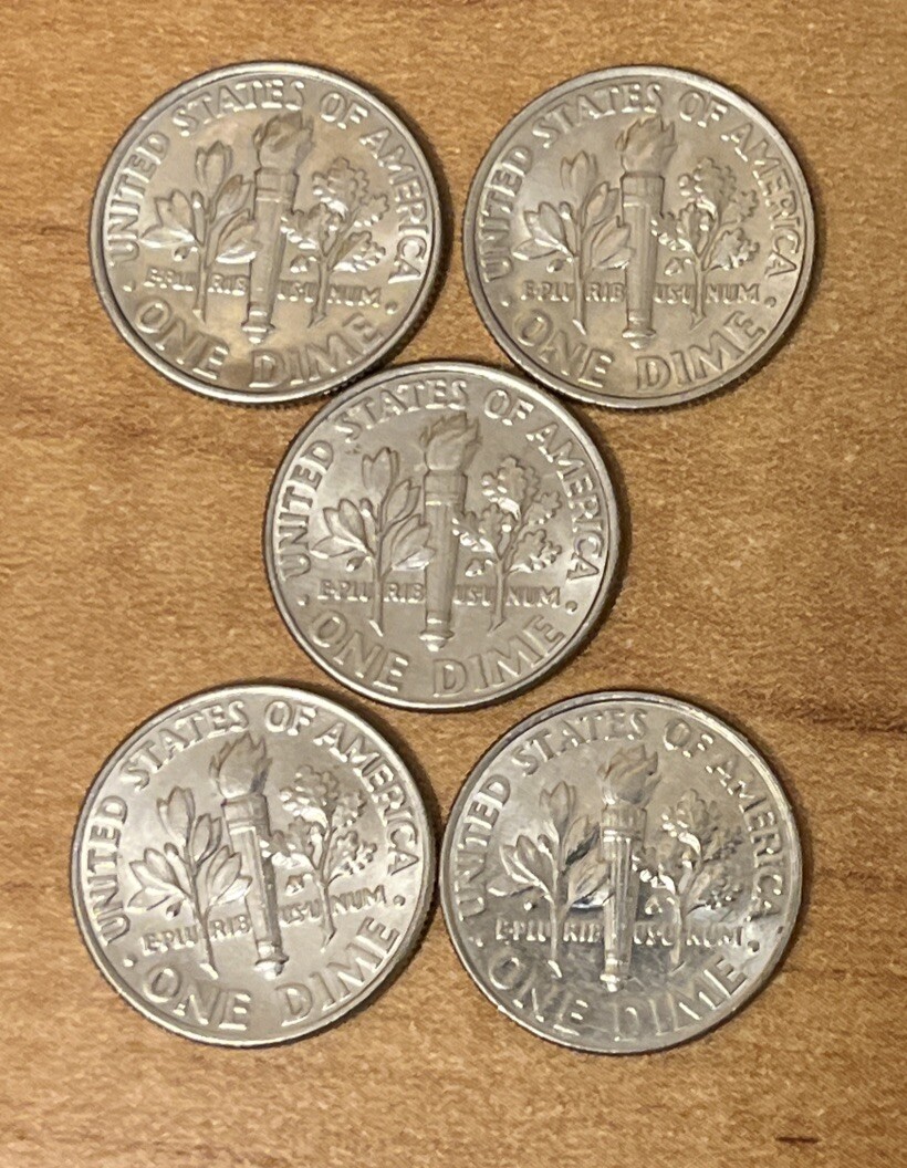 2000-D , 2001-D , 2002-D , 2003-D , 2004-D Roosevelt Dimes ( set of 5 )