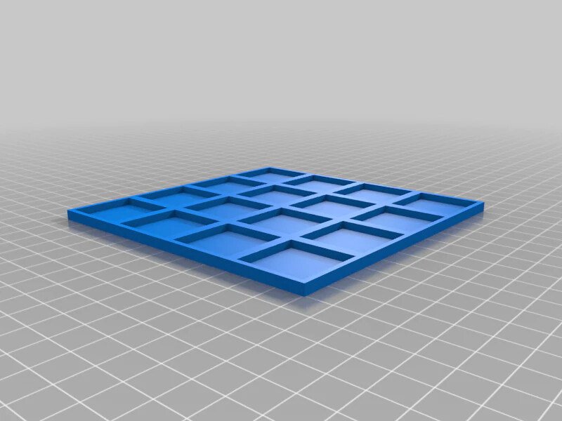 25mm Square To 30mm Square Base Conversion Movement Trays - old world compatible