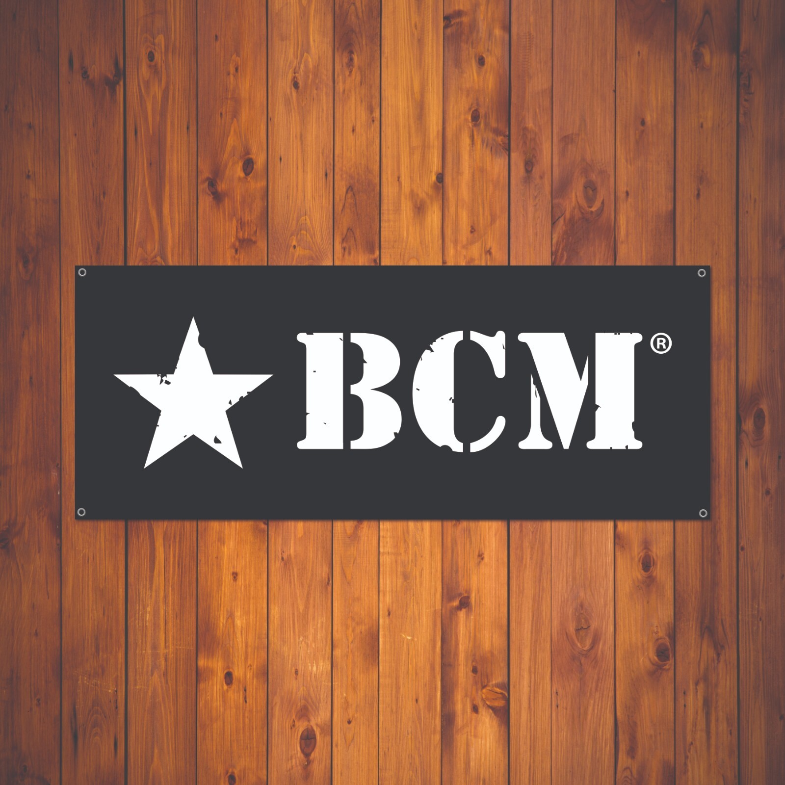 BRAVO COMPANY MANUFACTURING VINYL BANNER 5'X2' BCM RIFLE / GUN BANNER POSTER