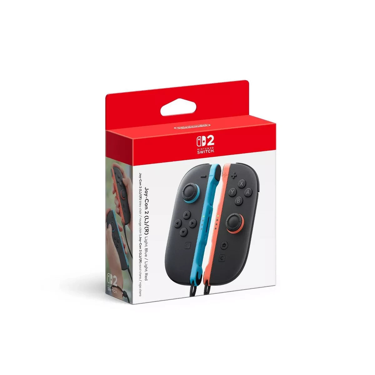 Official Nintendo Switch 2 Joy-Con 2 L/R - Light Blue/Light Red