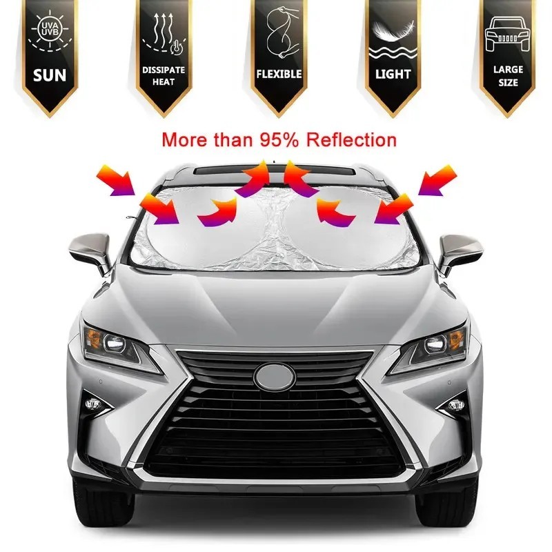 Foldable Car Windshield Sun Shade Cover Anti-UV Protector Visor Auto Accessory
