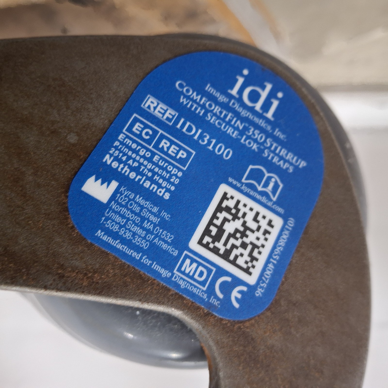 Image Diagnostics Inc. IDI3100 IDI ComfortFin 350 Stirrup