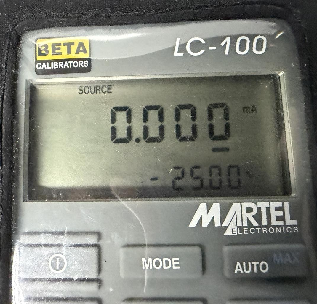 Martel Electronics LC-100 Precision Loop Calibrator 4-20mA
