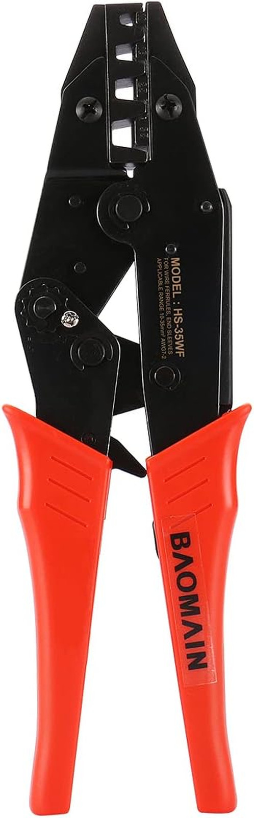 Ratchet Crimper Plier HS-35WF Work for Cord End Ferrel Terminals 8-2 AWG (10,15