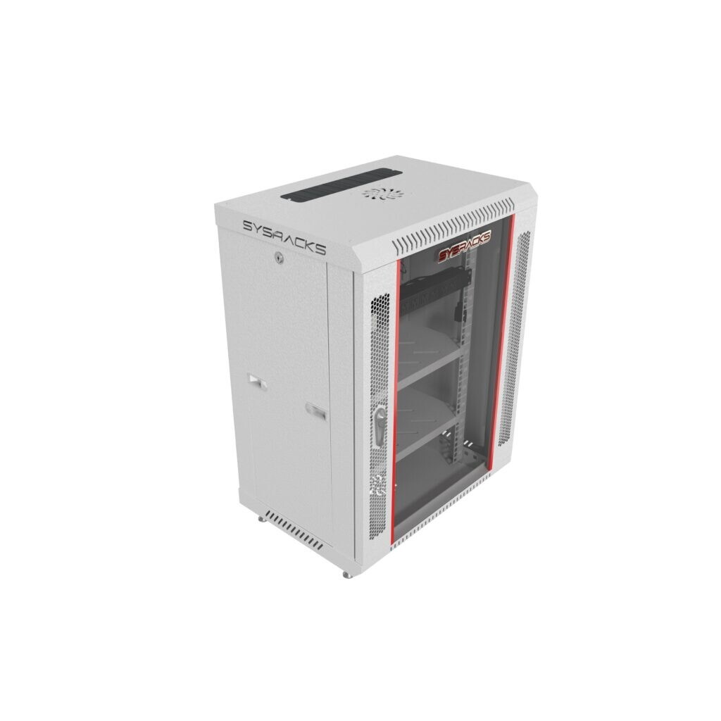 15U Sysracks Wall Mount IT Data Network Server Rack Cabinet Enclosure 18" Depth
