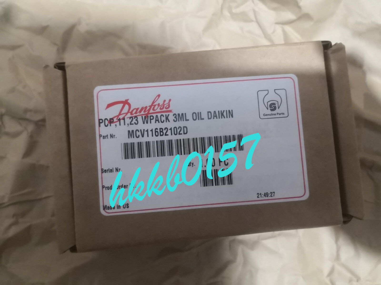 MCV116B2102D Danfoss control valve brand new