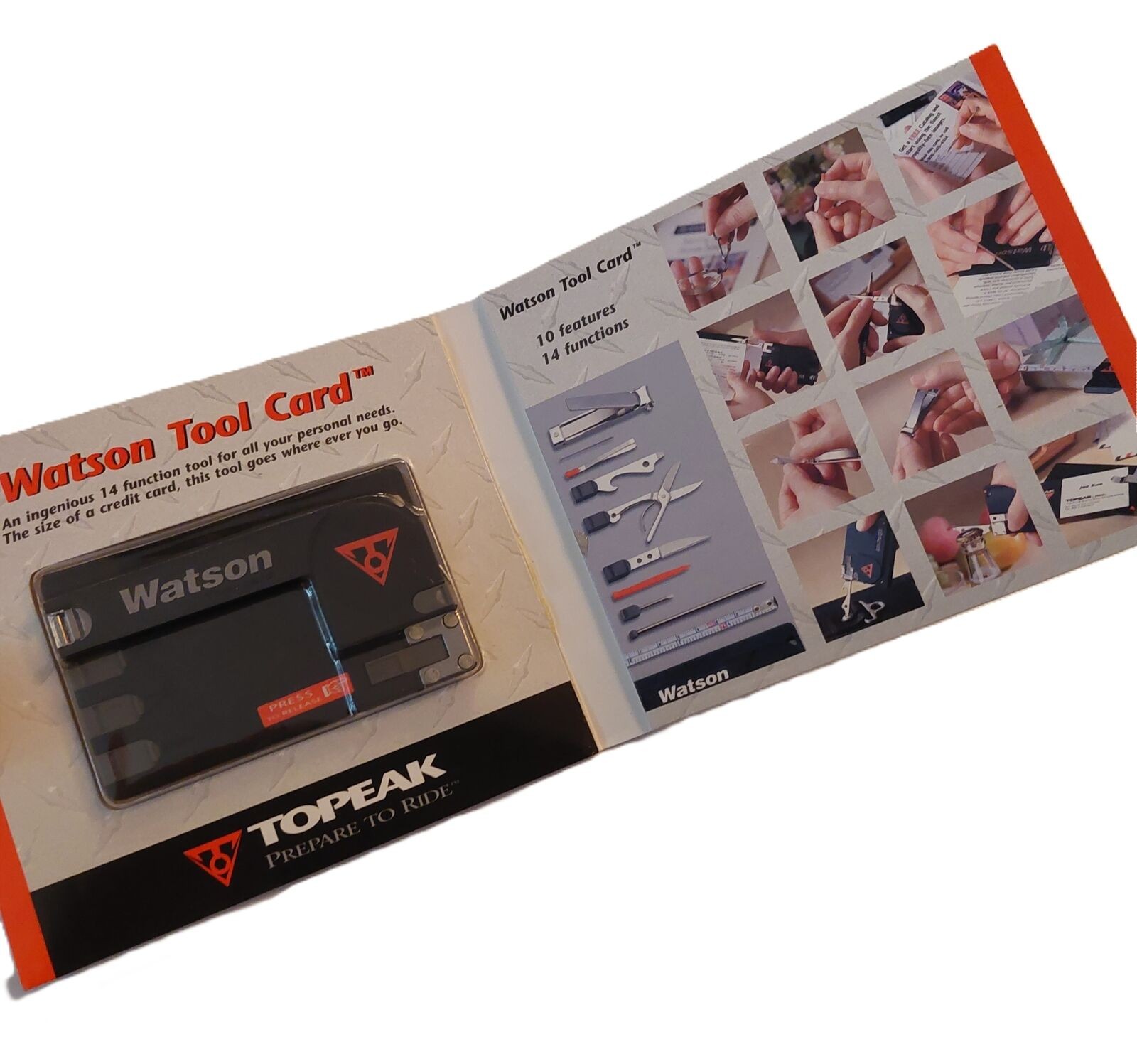 NEW TOPEAK Watson Tool Card 14 Function Multi Tool Credit Card Size