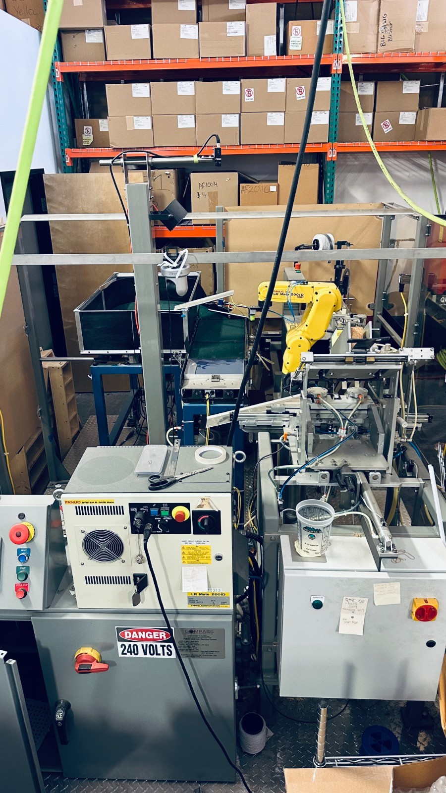 FANUC LR Mate 200iD 4S Robot w/ Teaching Pendant & R30iB Mate Plus Controller