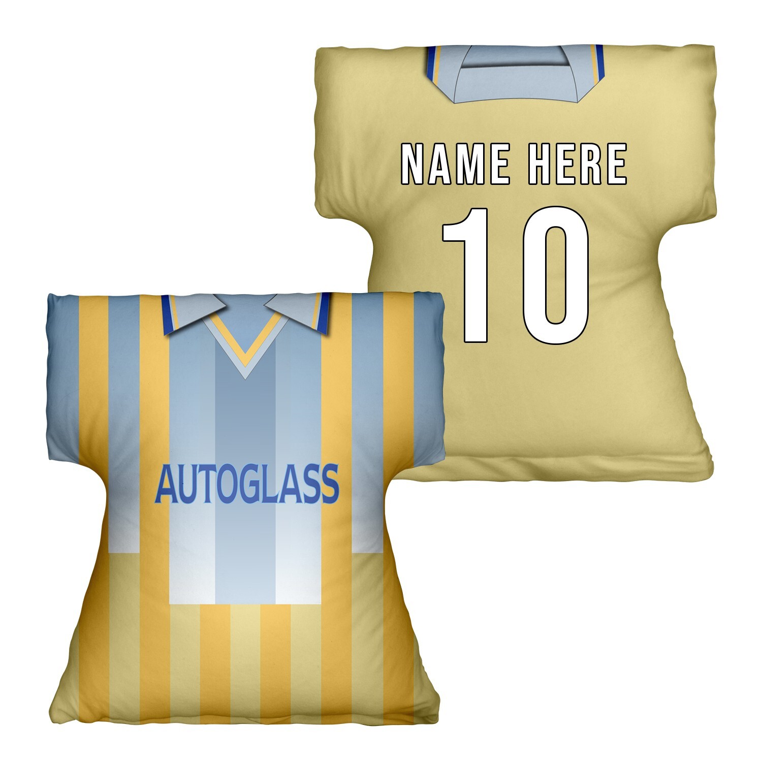 London Blues 1998 Away Shirt Personalised Retro Football Shirt Shaped Cushion