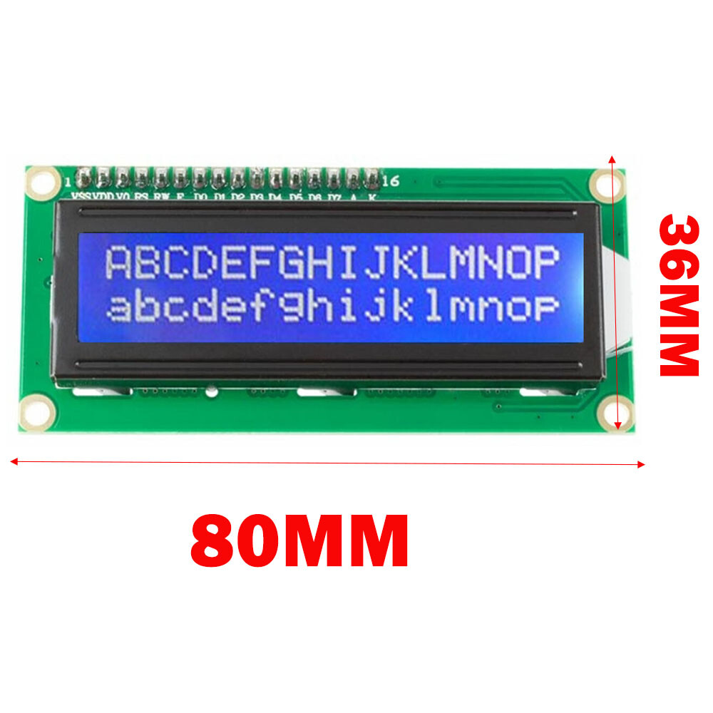 2PCS 1602 BLUE LCD HD44780 With IIC I2C Serial Interface Adapter Modules Display